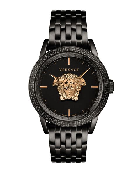 versace black face|Versace Men's 43mm Palazzo Empire Watch, Black/Gold.